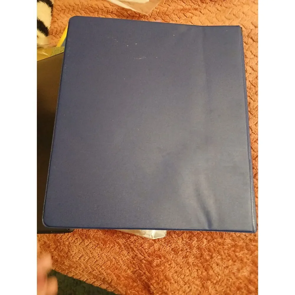 Blue 3-Ring Binder Presentation School Office Letter Size New Unused